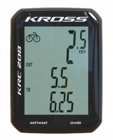 Licznik rowerowy przewodowy KROSS KRC208
