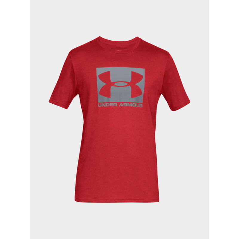 Camiseta caminar hombre Under Armour Boxed Sportstyle S/S, roja