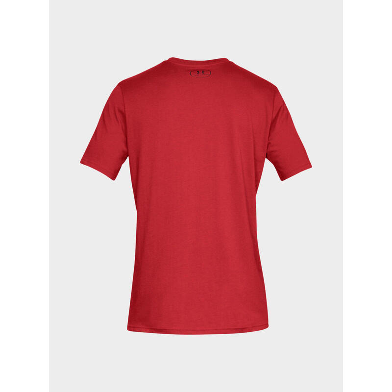 Camiseta caminar hombre Under Armour Boxed Sportstyle S/S, roja