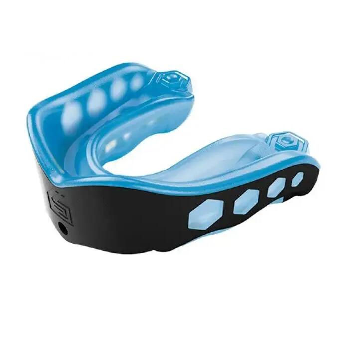 Shock Doctor Gel Max Strapless Youth Mouthguard Blue and Black