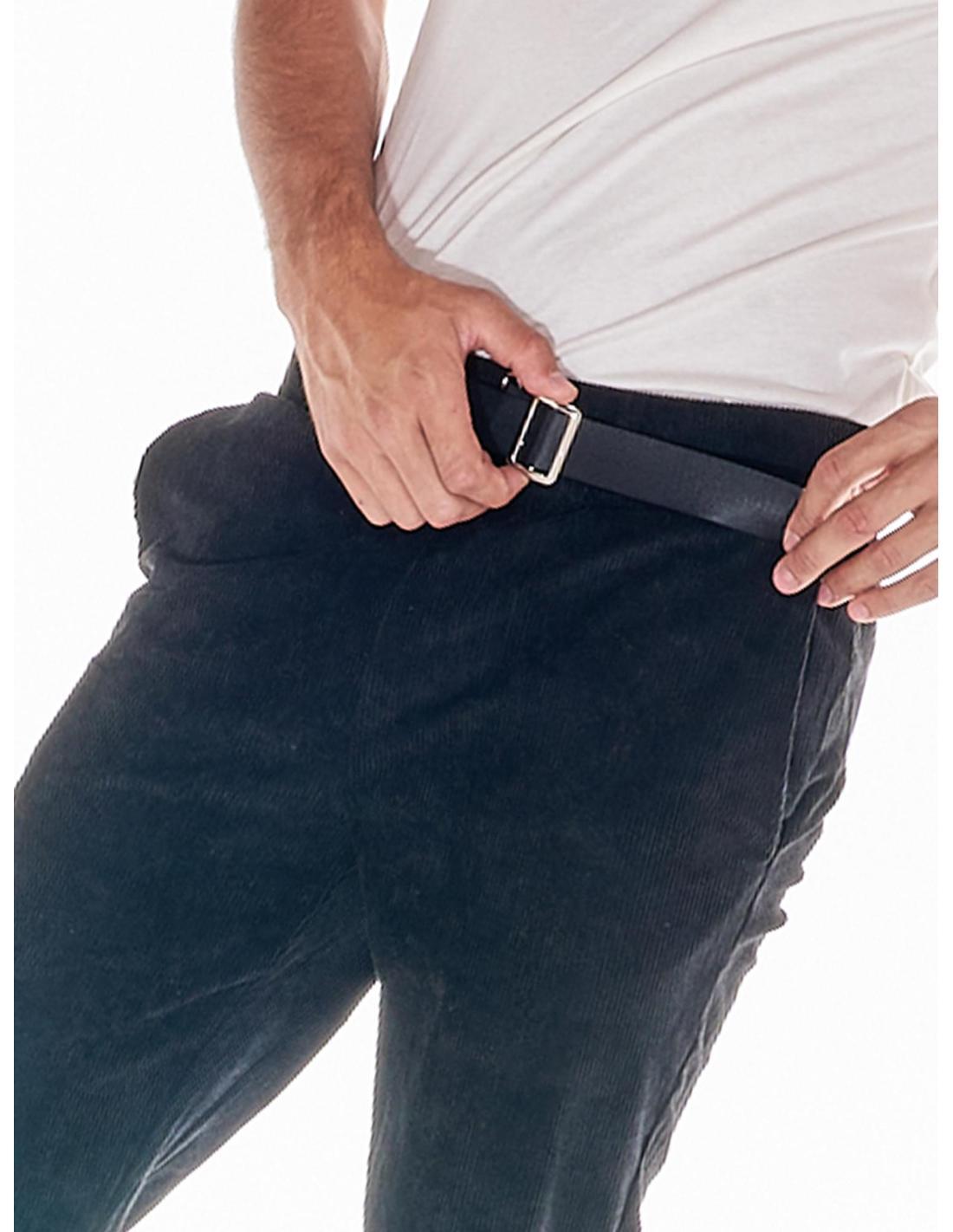 Pantalon homme en velours côtelé élastique Neutres 5/7