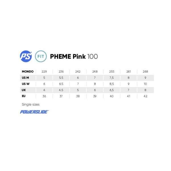 Rolki Fitness Damskie Powerslide Pheme Pink 100