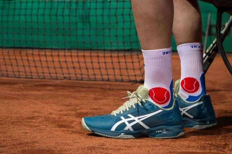 Tenisové ponožky Fusion Červená Bílá Modrá 3/3
