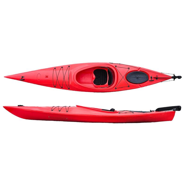 Kajak jednoosobowy turystyczny do pływania Scorpio kayak Touring 350 HD + ster