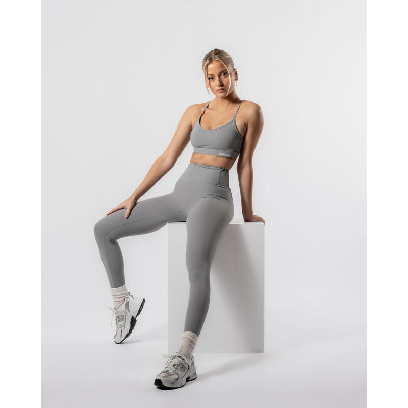 LuxForm Legging Fitness Femme Gris - Taille Haute - AW Active