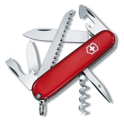 Victorinox Camper Taschenmesser, Edelstahl, kompakt für Camping