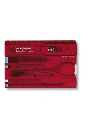 Victorinox SwissCard rouge — outils multifonctions format carte (Swiss made)