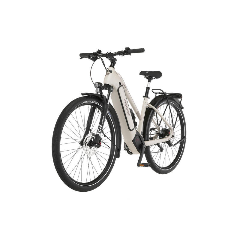 FISCHER Trekking E-Bike Viator 7.0i - hellgrau, RH 45 cm, 28 Zoll, 630 Wh