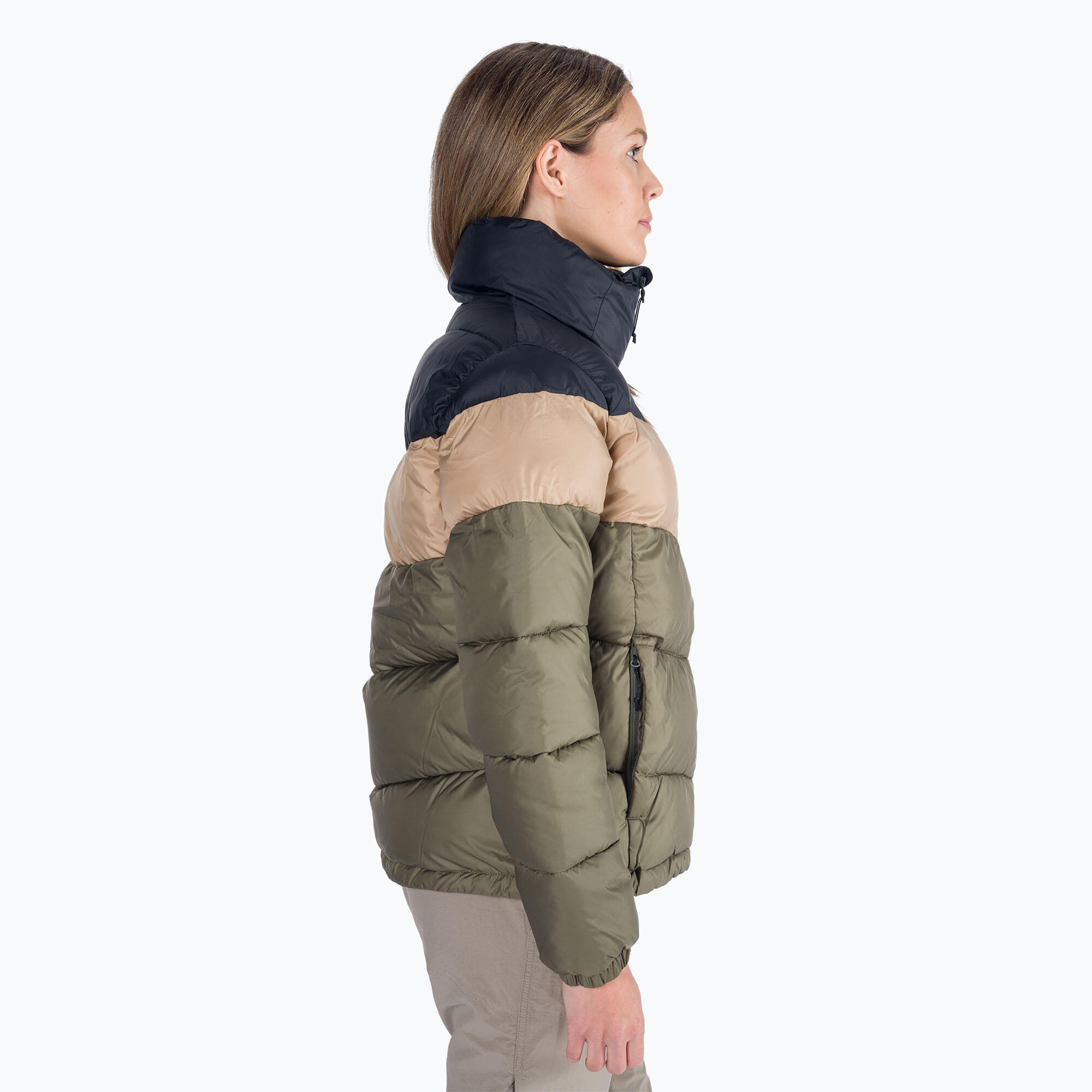 Piumino Columbia Puffect color block da donna 2/6