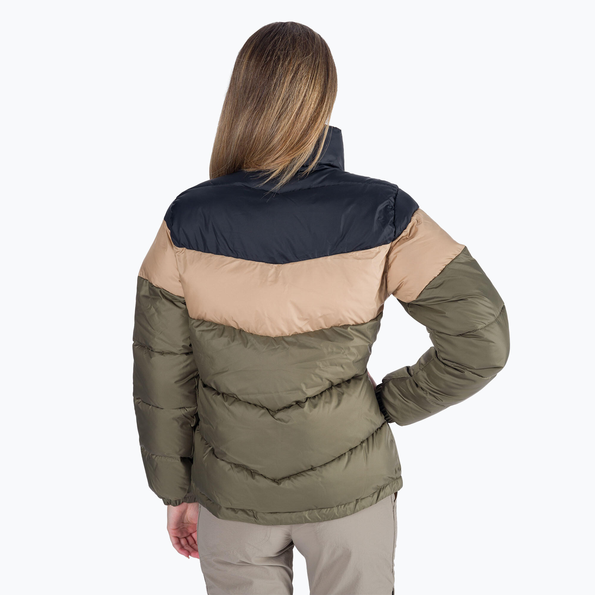 Piumino Columbia Puffect color block da donna 3/6