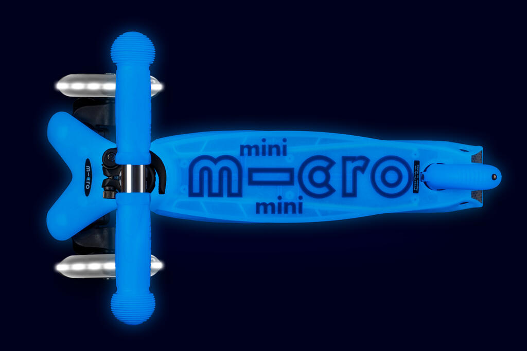 Patinete Scooter 3 Ruedas Micro Mini Deluxe LED Glow azul 3/7