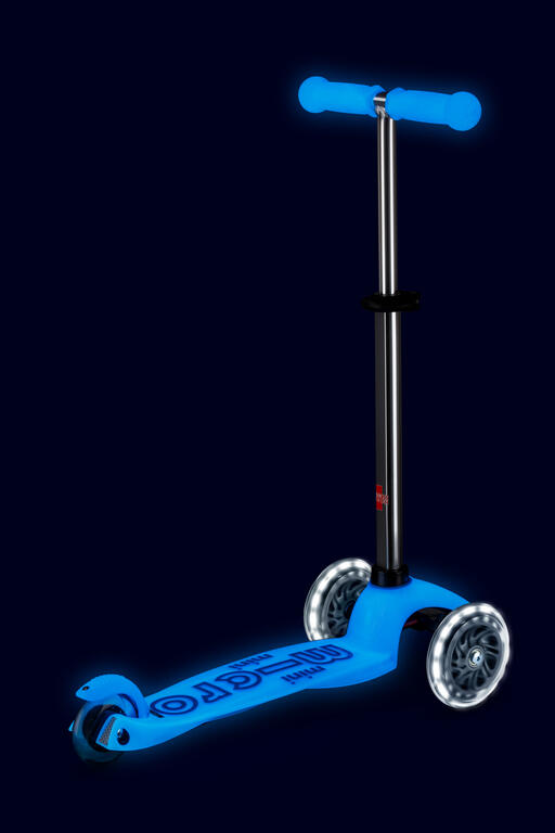 Patinete Scooter 3 Ruedas Micro Mini Deluxe LED Glow azul 2/7