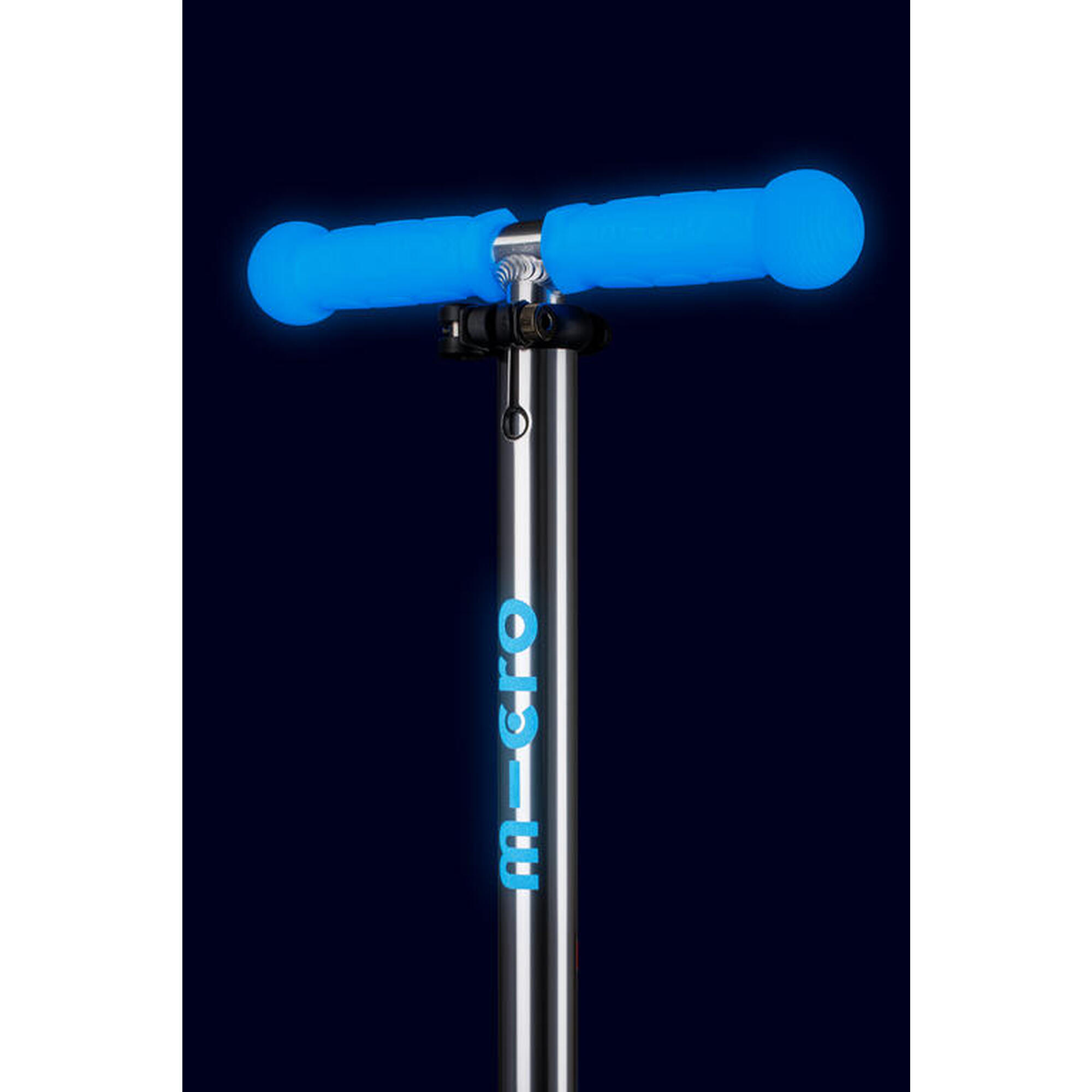 Patinete Scooter 3 Ruedas Micro Mini Deluxe LED Glow azul