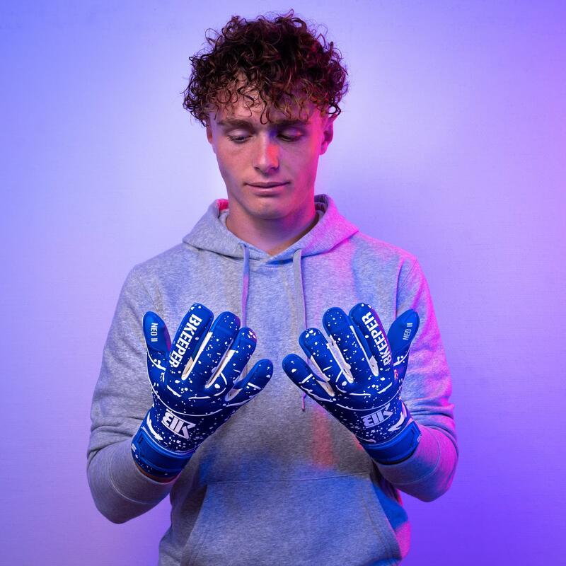 Gants de gardien de football adulte Neo I Blue Pluie