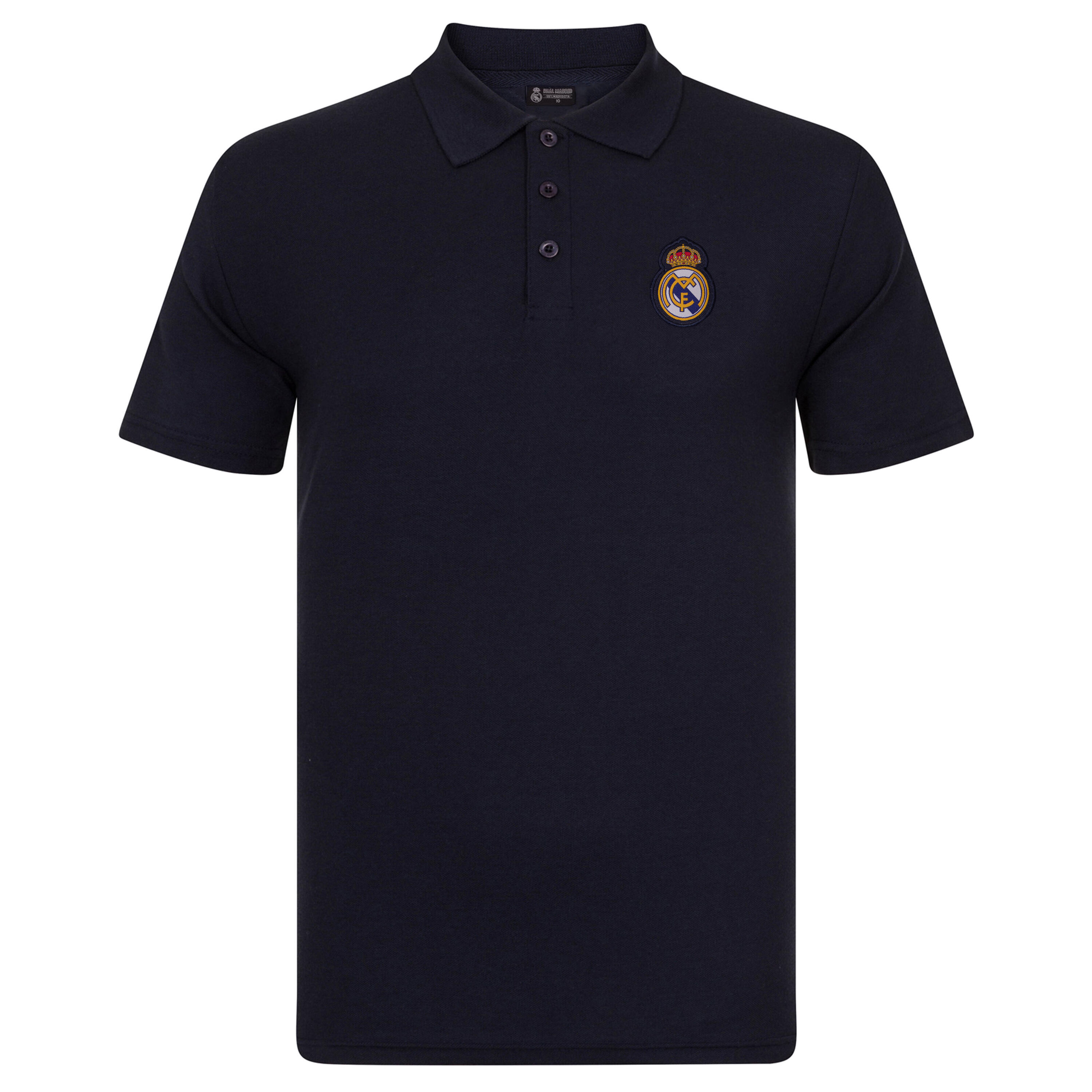 REAL MADRID Real Madrid Mens Polo Shirt Crest OFFICIAL Football Gift