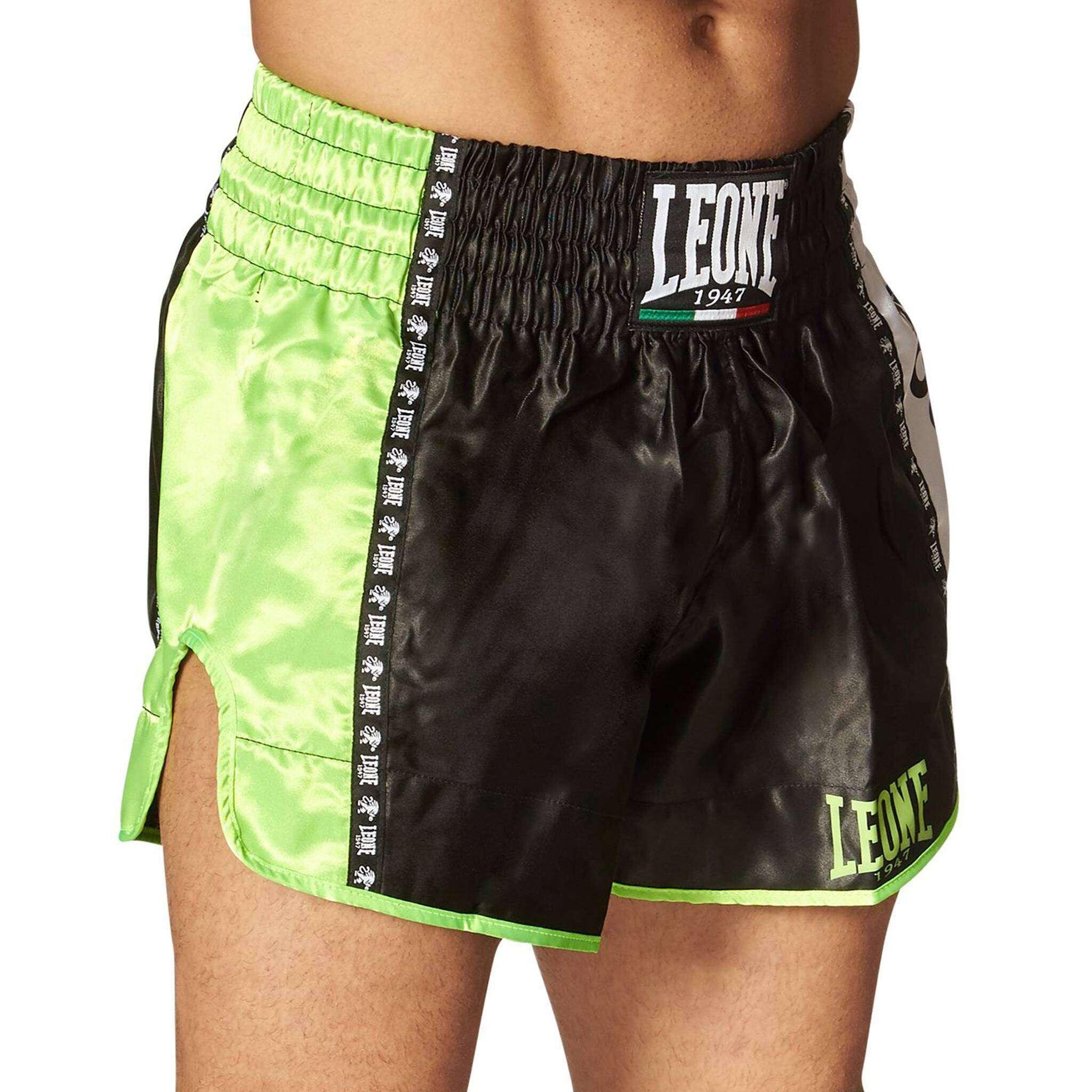 Calções Curto Adulto Kick Boxing Muay Thai Leone 1947 TRAINING preto 2/3