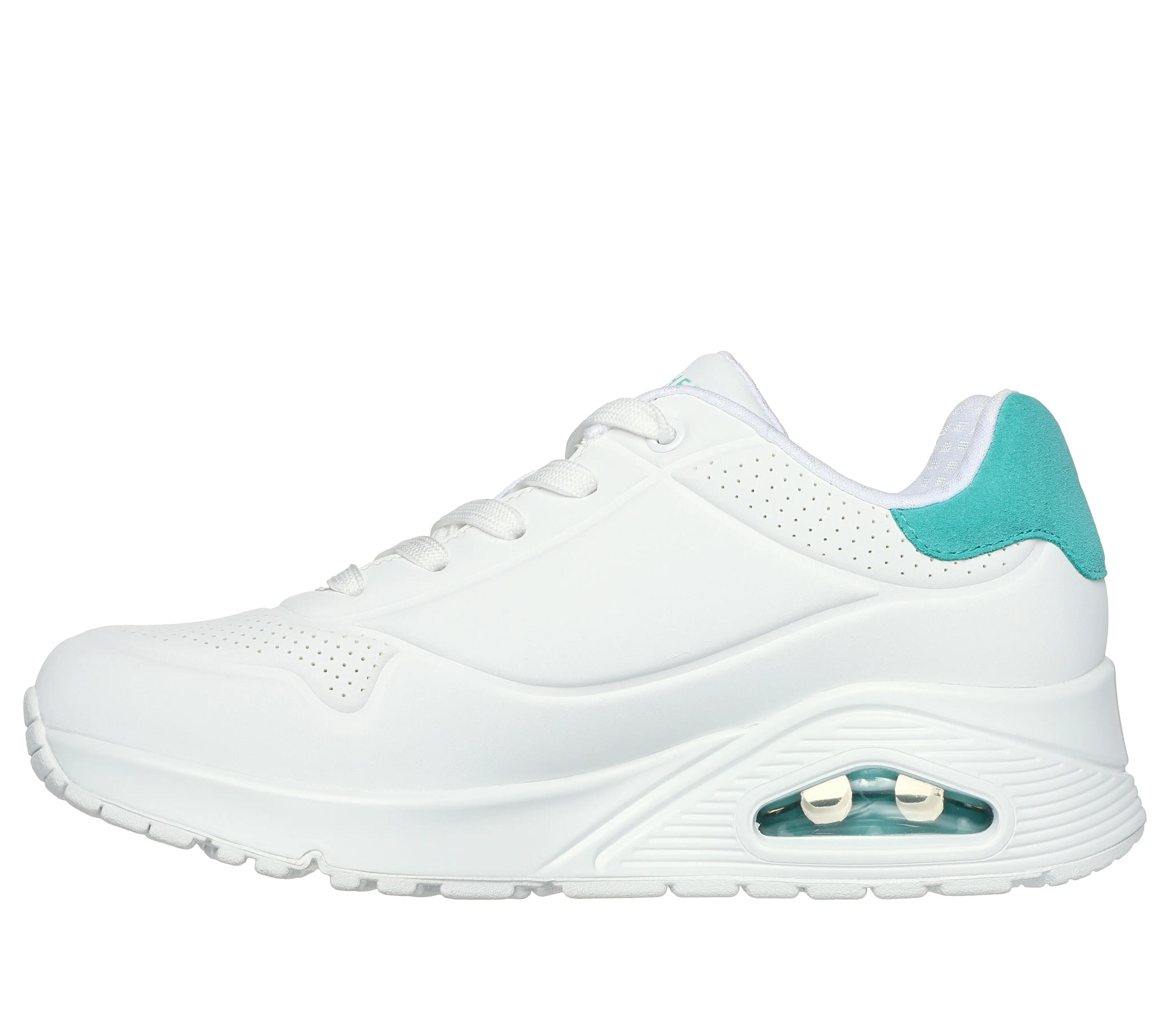SKECHERS Donna UNO POP BACK Sneakers Bianco / Verde menta 4/5
