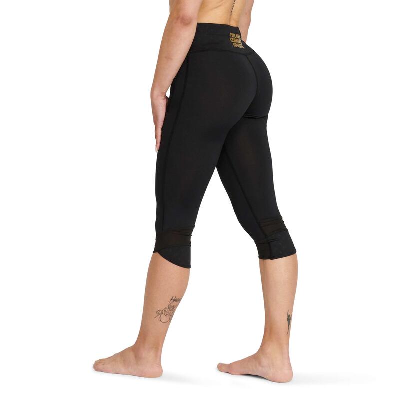 Mallas Leggings Mujer Deportes Combate Leone 1947 Leggins 3 negro