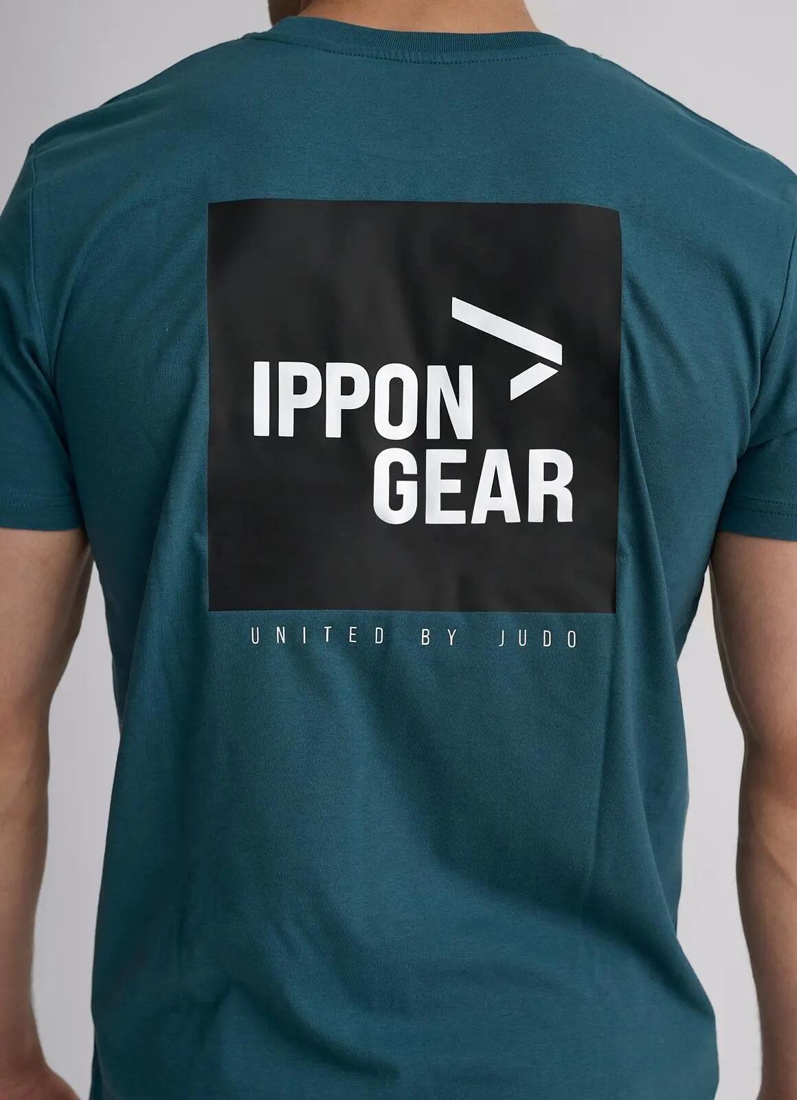Tricou Ippon Gear Big Print Judo Verde-Albastrui 4/4