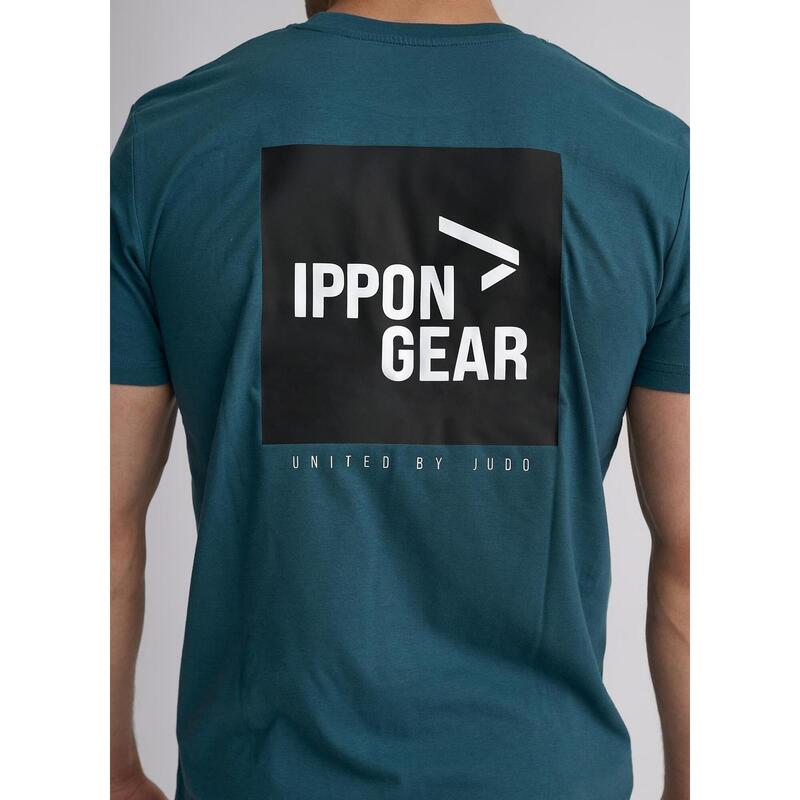 Tricou Ippon Gear Big Print Judo Verde-Albastrui