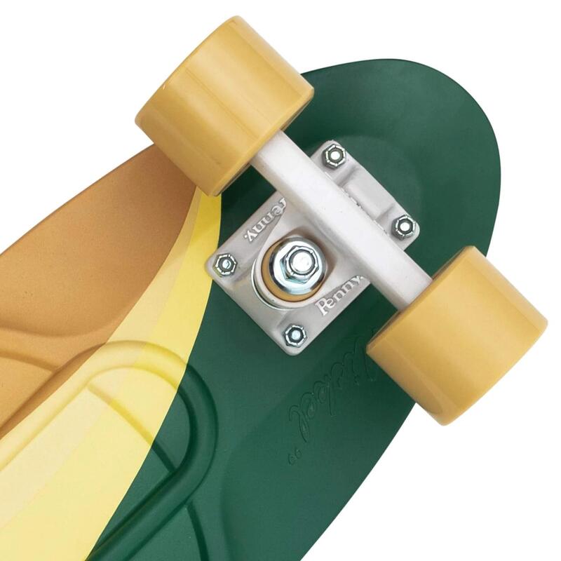 Penny Board 27 Swirl Green Yellow