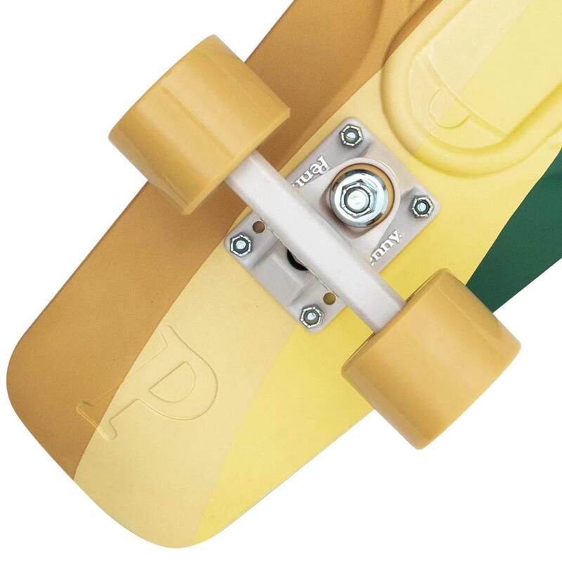 Penny Board 27 Swirl Green Yellow