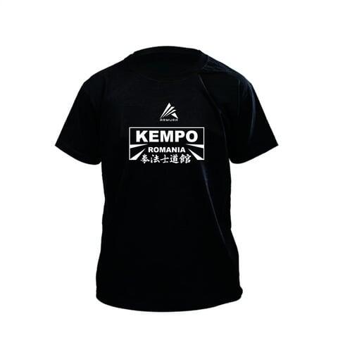 Tricou Bumbac ARMURA Kempo Negru 2.0 Junior