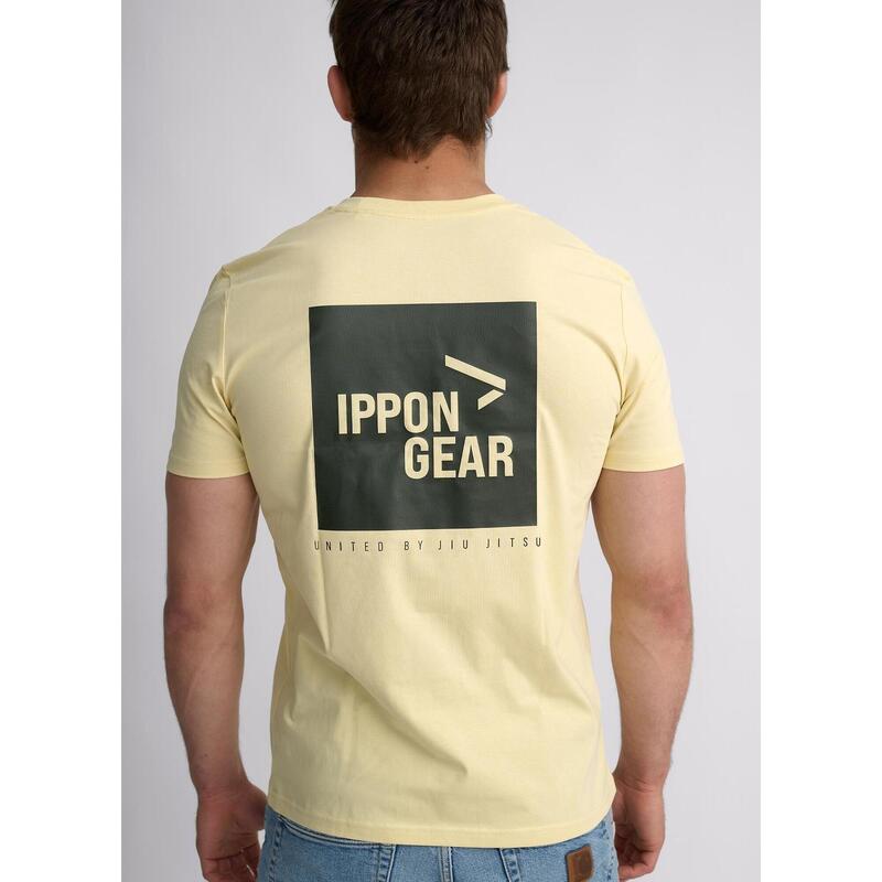Tricou Ippon Gear Big Print BJJ Galben