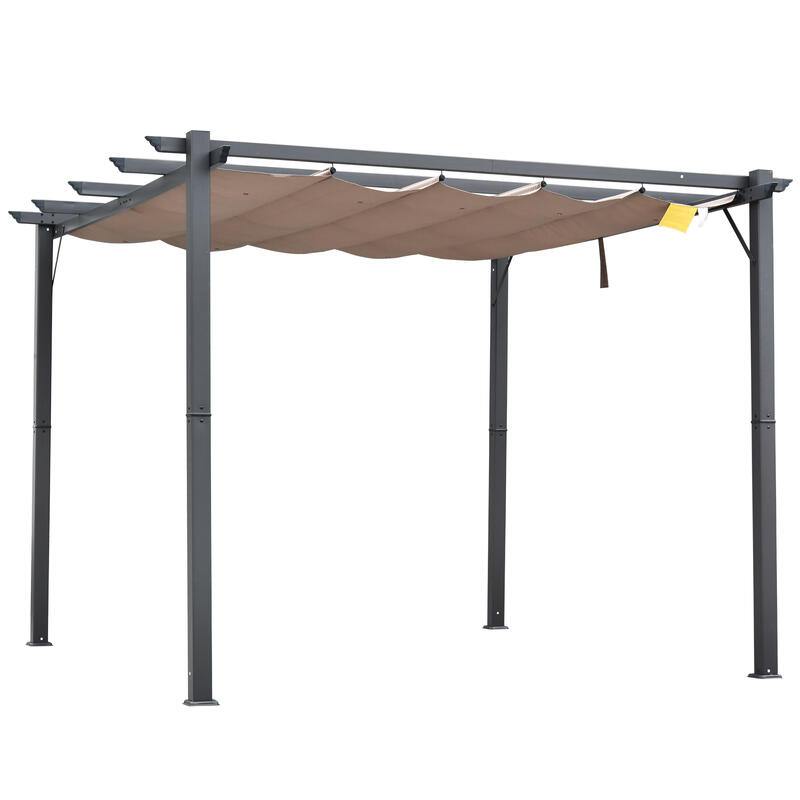 Outsunny Pérgola para eventos deportivos de Aluminio Gazebo Cenador 3x3m