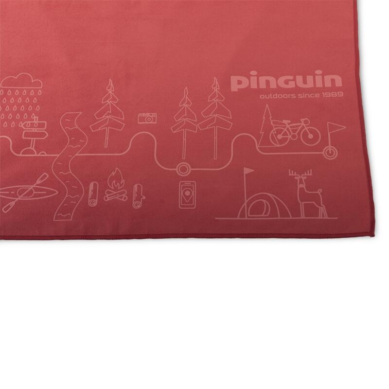 Ręcznik sportowy Pinguin Micro Towel Mapa szybkoschnący
