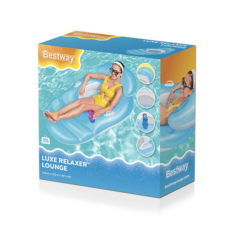 Cadeirão de piscina insuflável Relaxer 153 x 102 cm