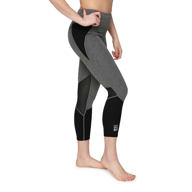 Mallas Leggings Mujer Deportes Combate Leone 1947 MELANGE gris