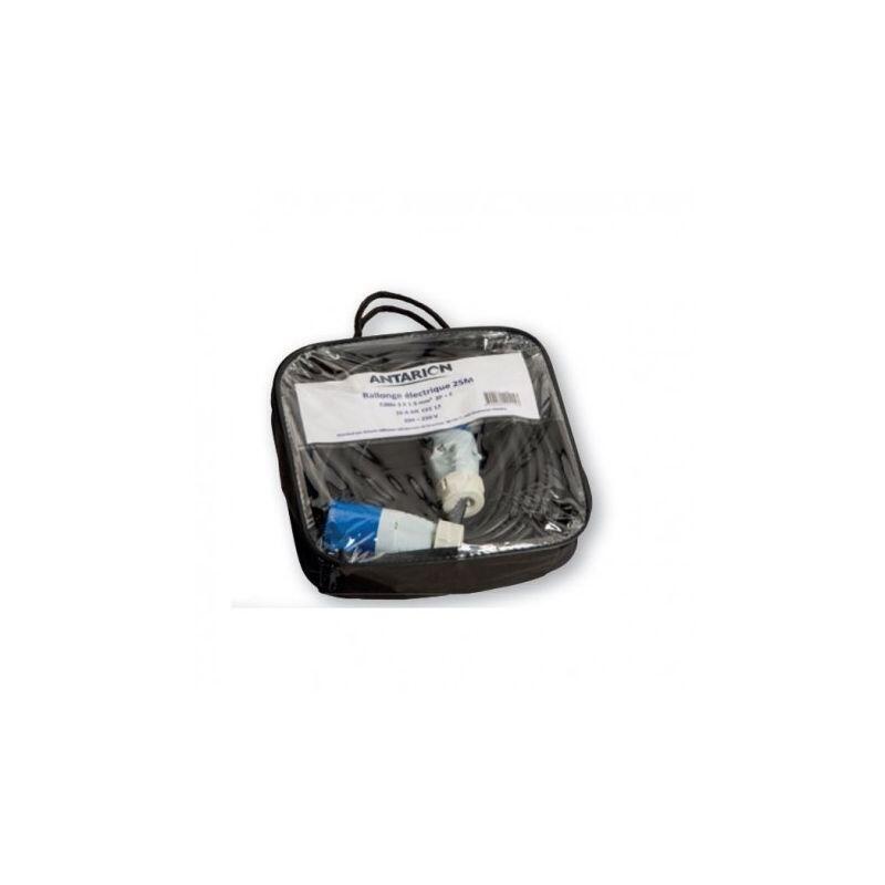 Pack ANTARION Rallonge Electrique 25m Prise P17 + Adaptateur Femelle P17 230V 3/5