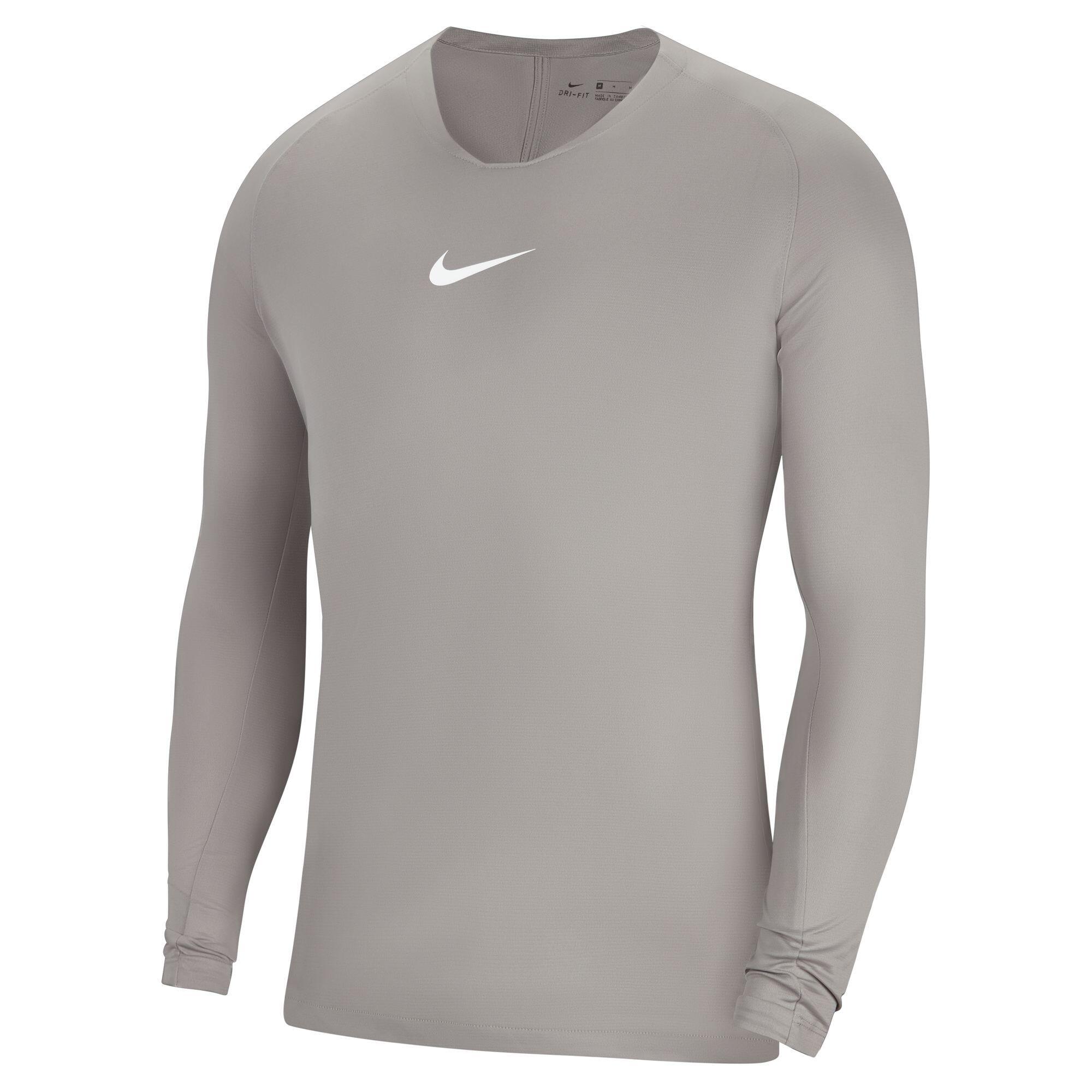 Nike - Compression Longsleeve Pour Hommes Dry Park First Layer Longsleeve - T-shirt Manches Courtes - Blanc|gris - 48 Xl - Decathlon