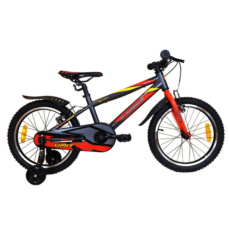 Bicicleta Montaña Niños 18" Umit Aluminio 180 Gris/rojo