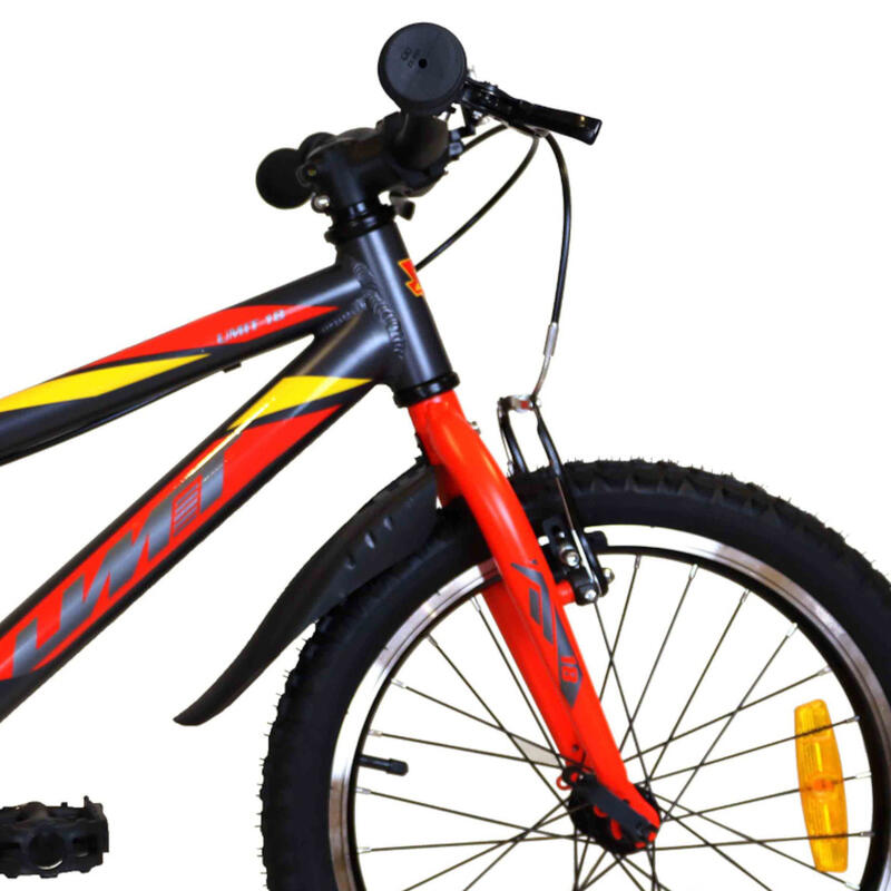 Bicicleta Montaña Niños 18" Umit Aluminio 180 Gris/rojo