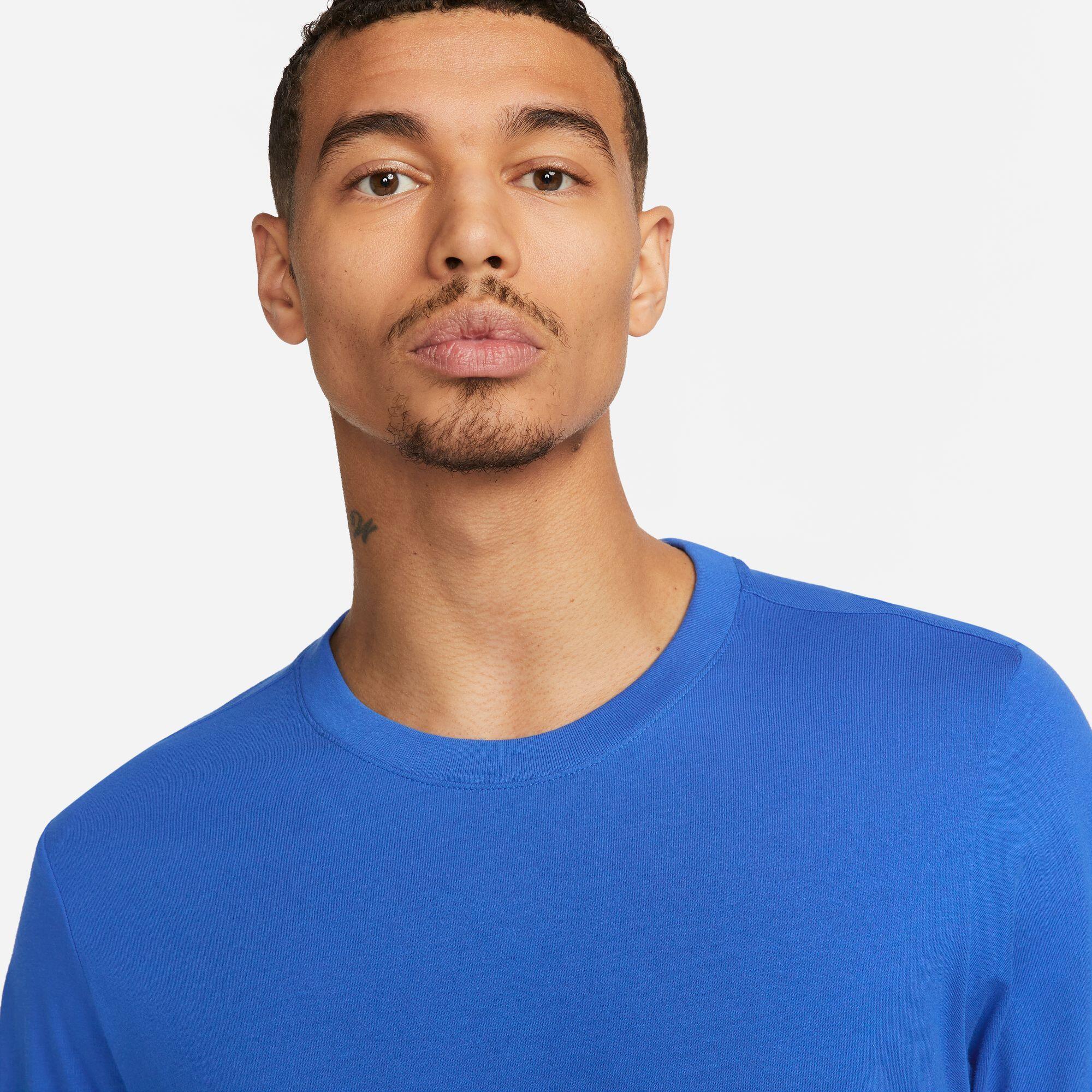 T-shirt uomo nike blu royal 3/4