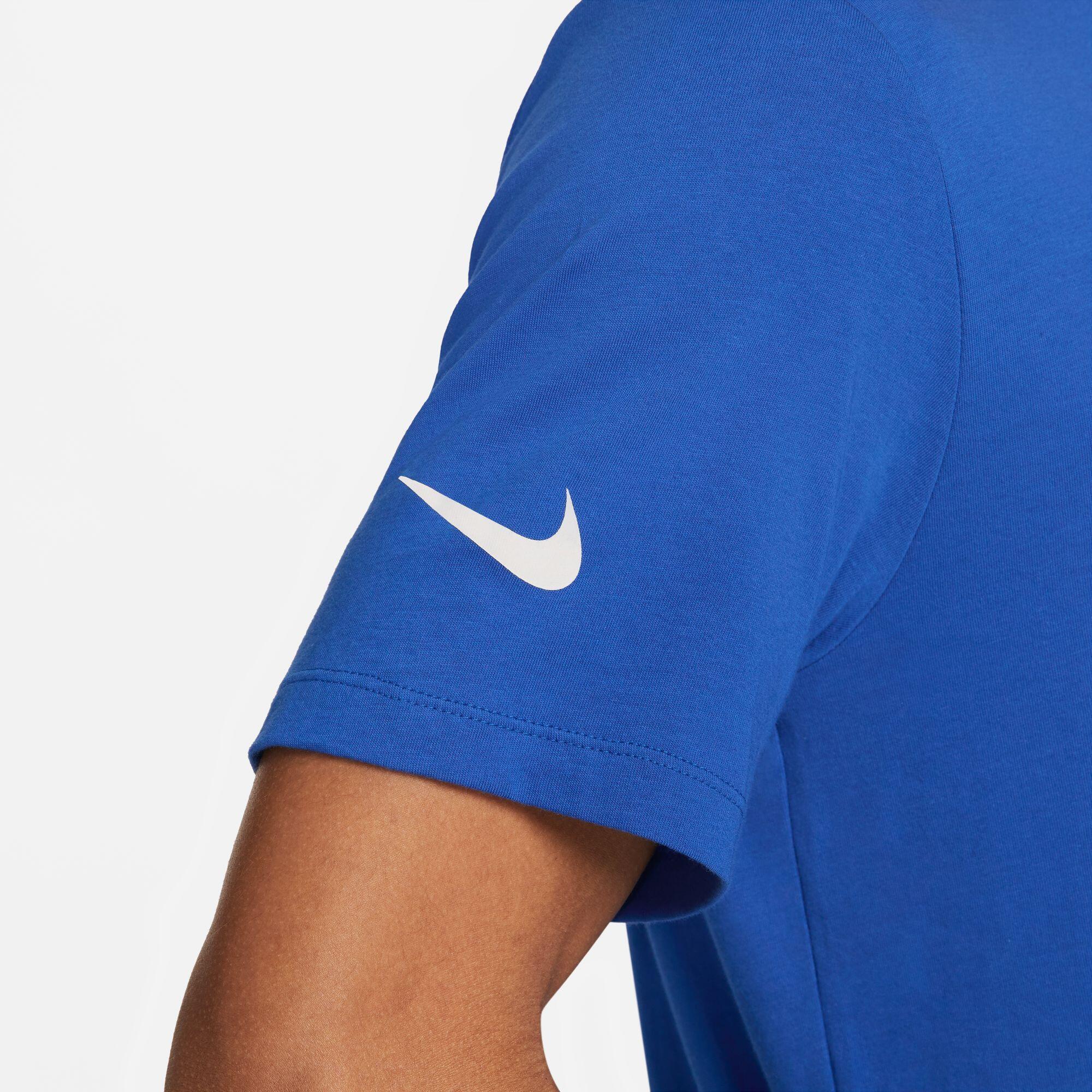 T-shirt uomo nike blu royal 2/4