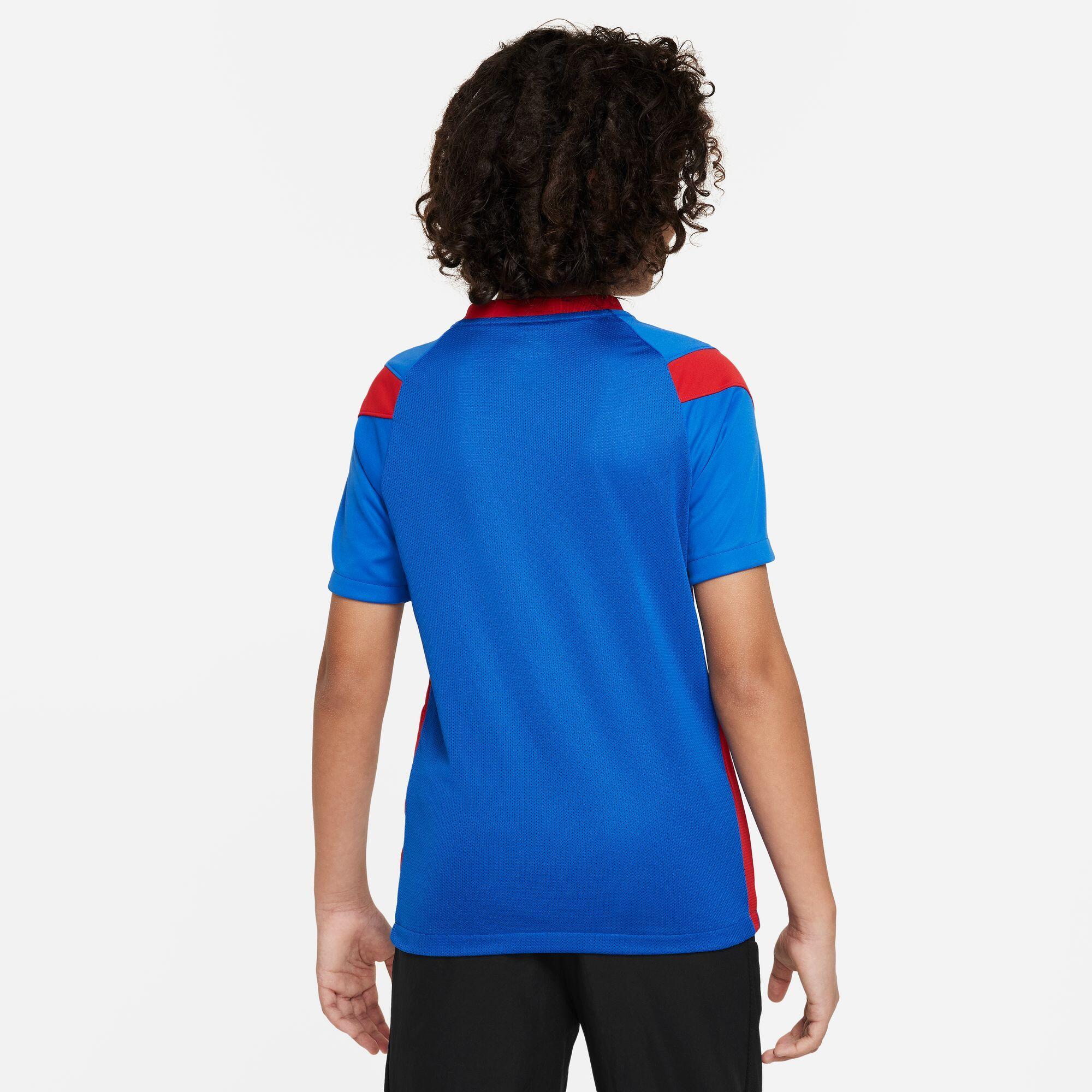 T-shirt da calcio junior nike blu/rosso 4/4