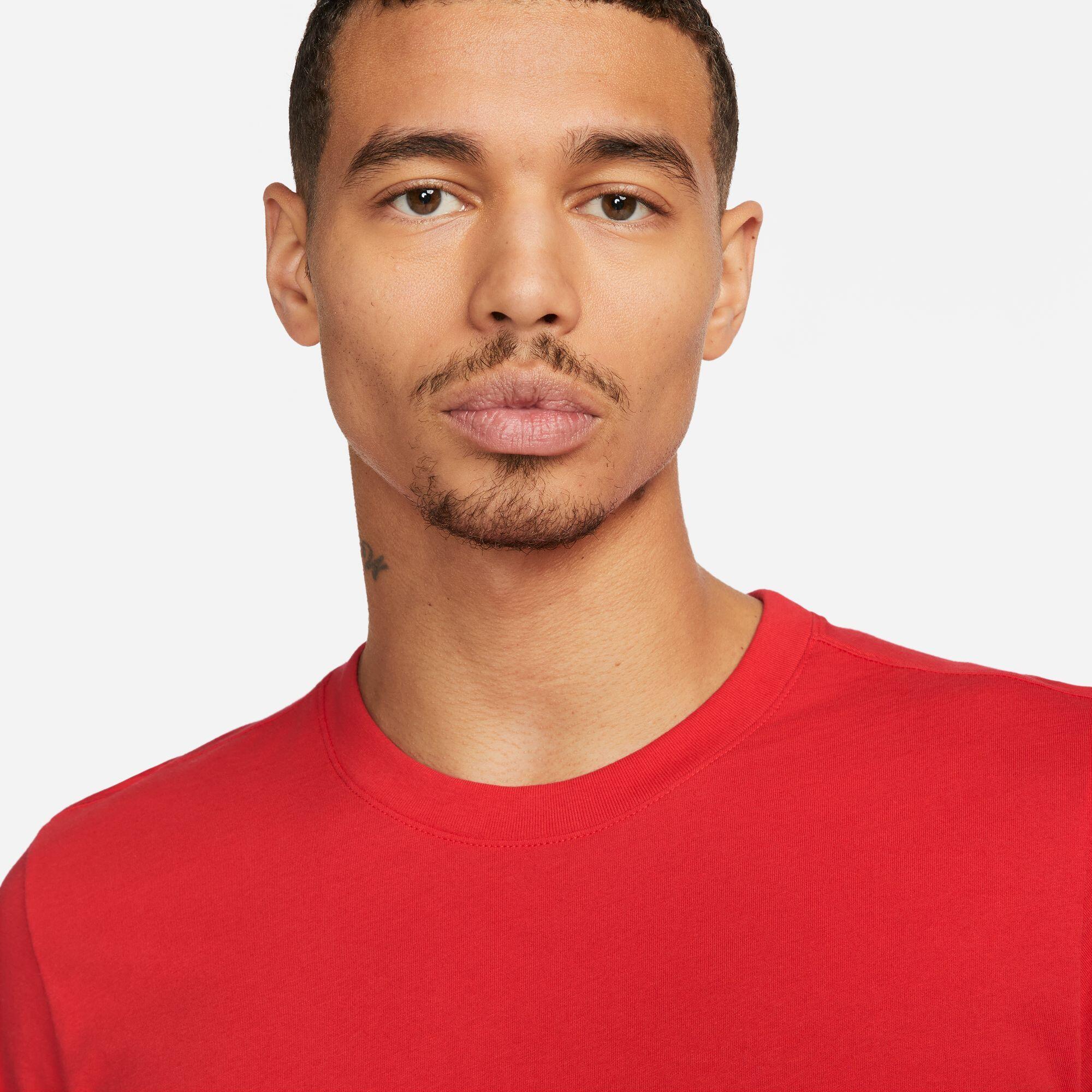 T-shirt uomo nike rosso 3/4