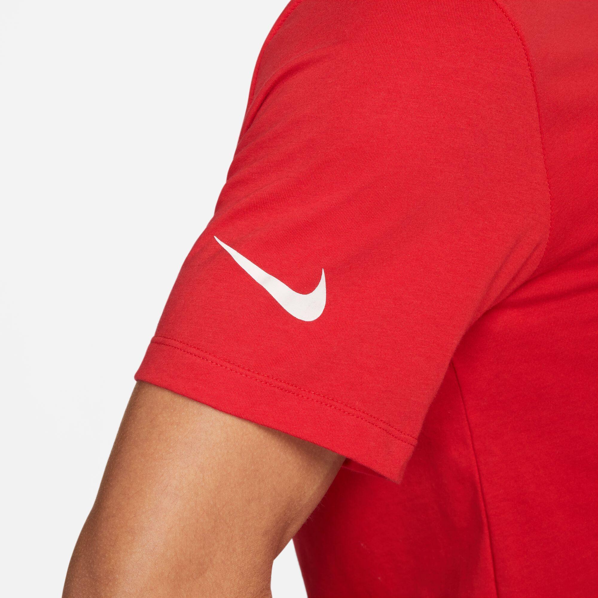 T-shirt uomo nike rosso 2/4