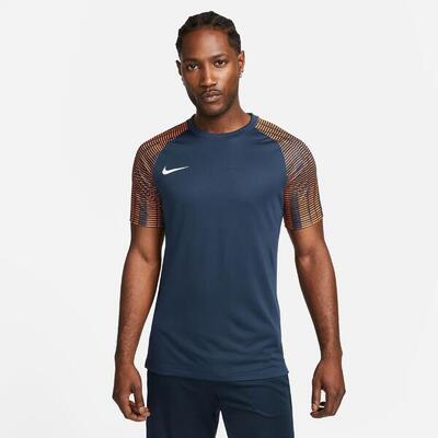 Nike dri-fit academy shirt voor heren. middernacht blauw/hyper xxl