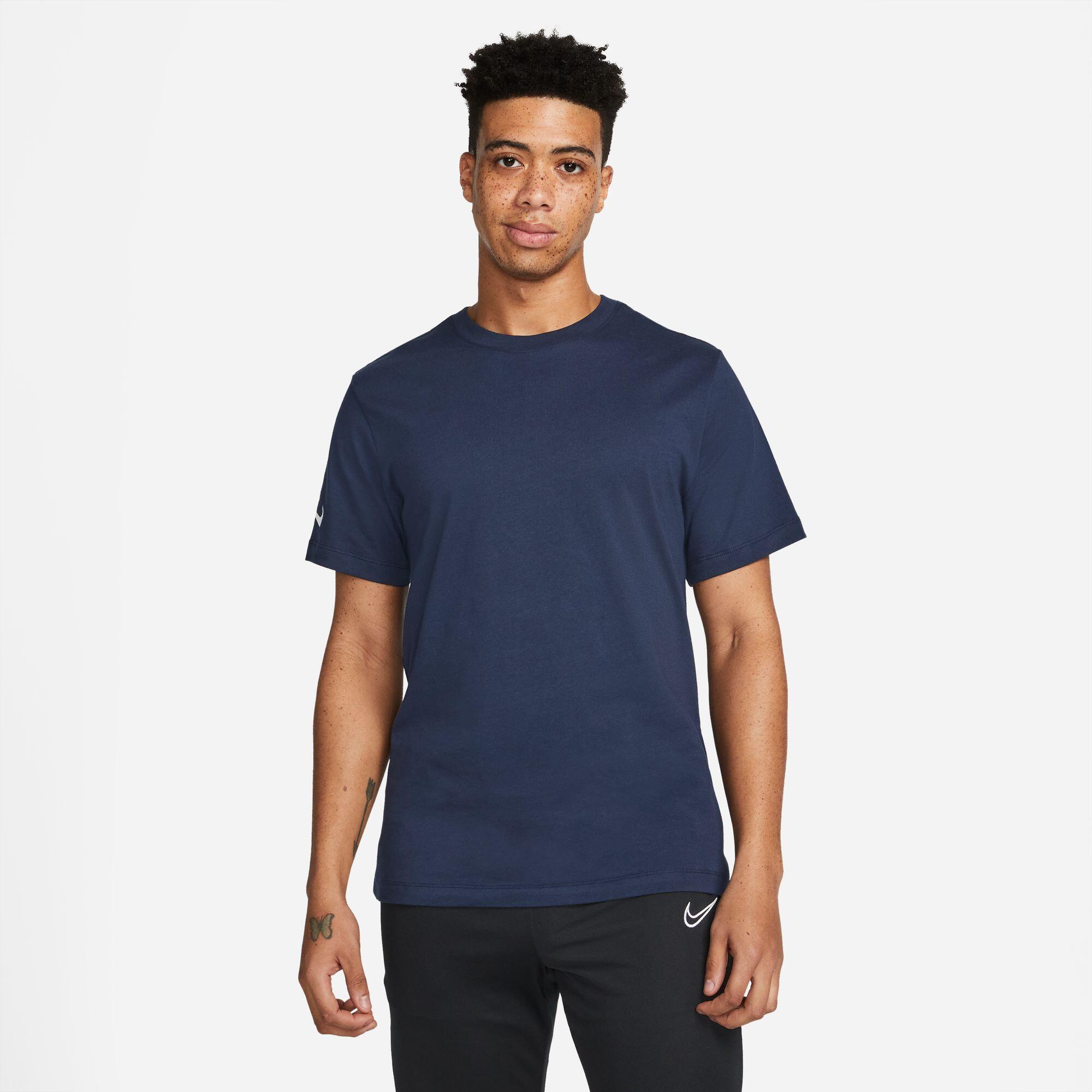 NIKE Heren-T-Shirt met Korte Mouwen Nike CJ1682-002 Marineblauw