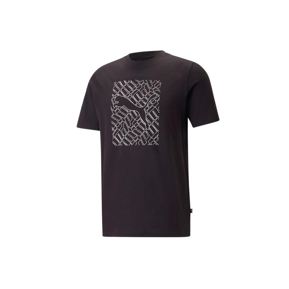 T-shirt uomo puma nero 2/7