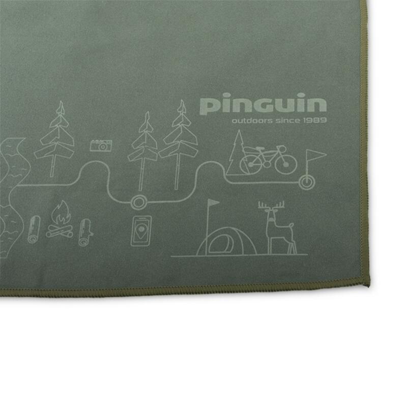 Ręcznik sportowy Pinguin Micro Towel Mapa szybkoschnący
