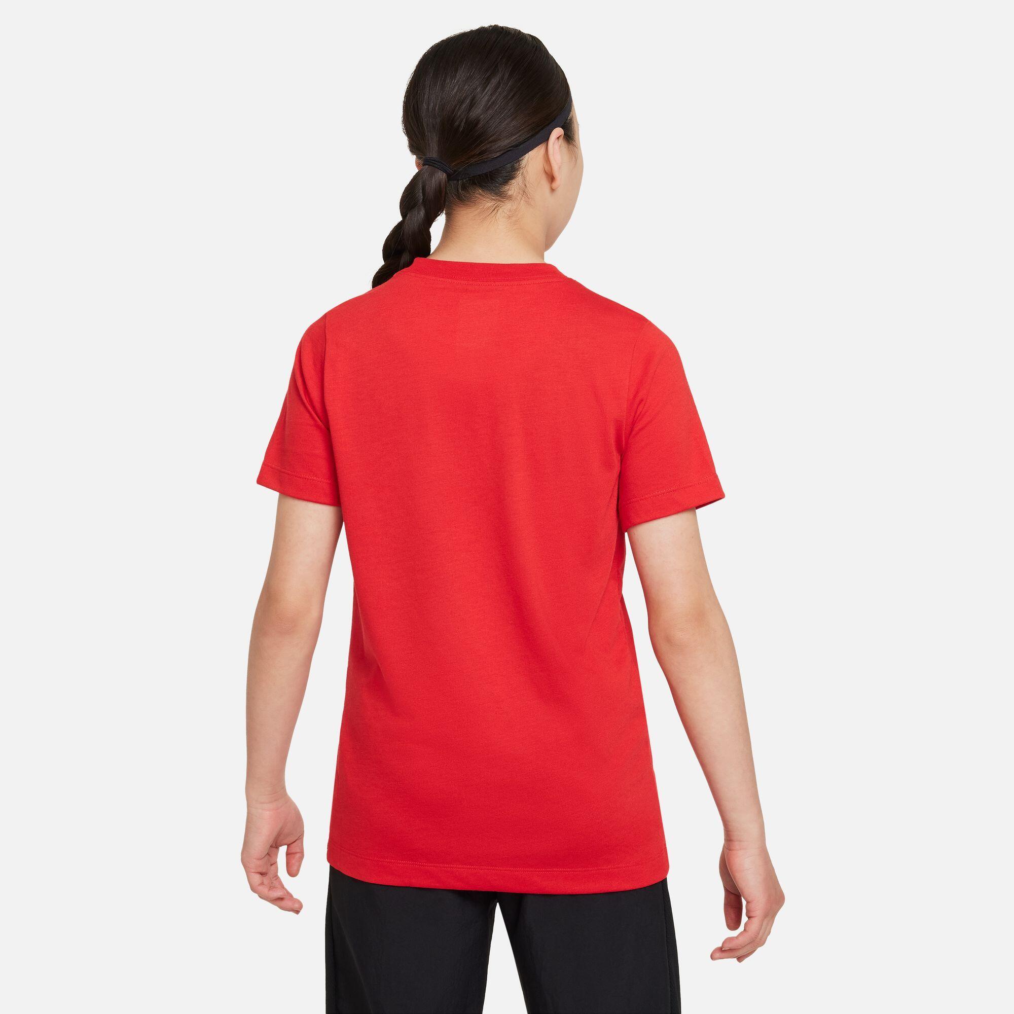 T-shirt junior nike rosso 2/4