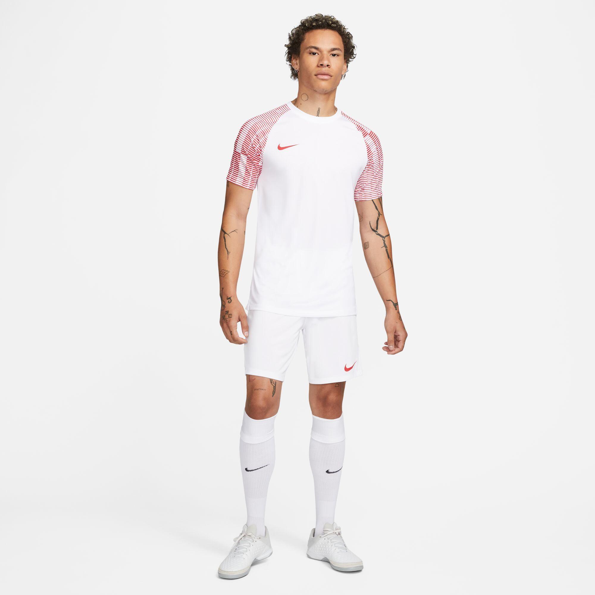 T-shirt Mannelijk Nike Drifit Academy Wit 3/4