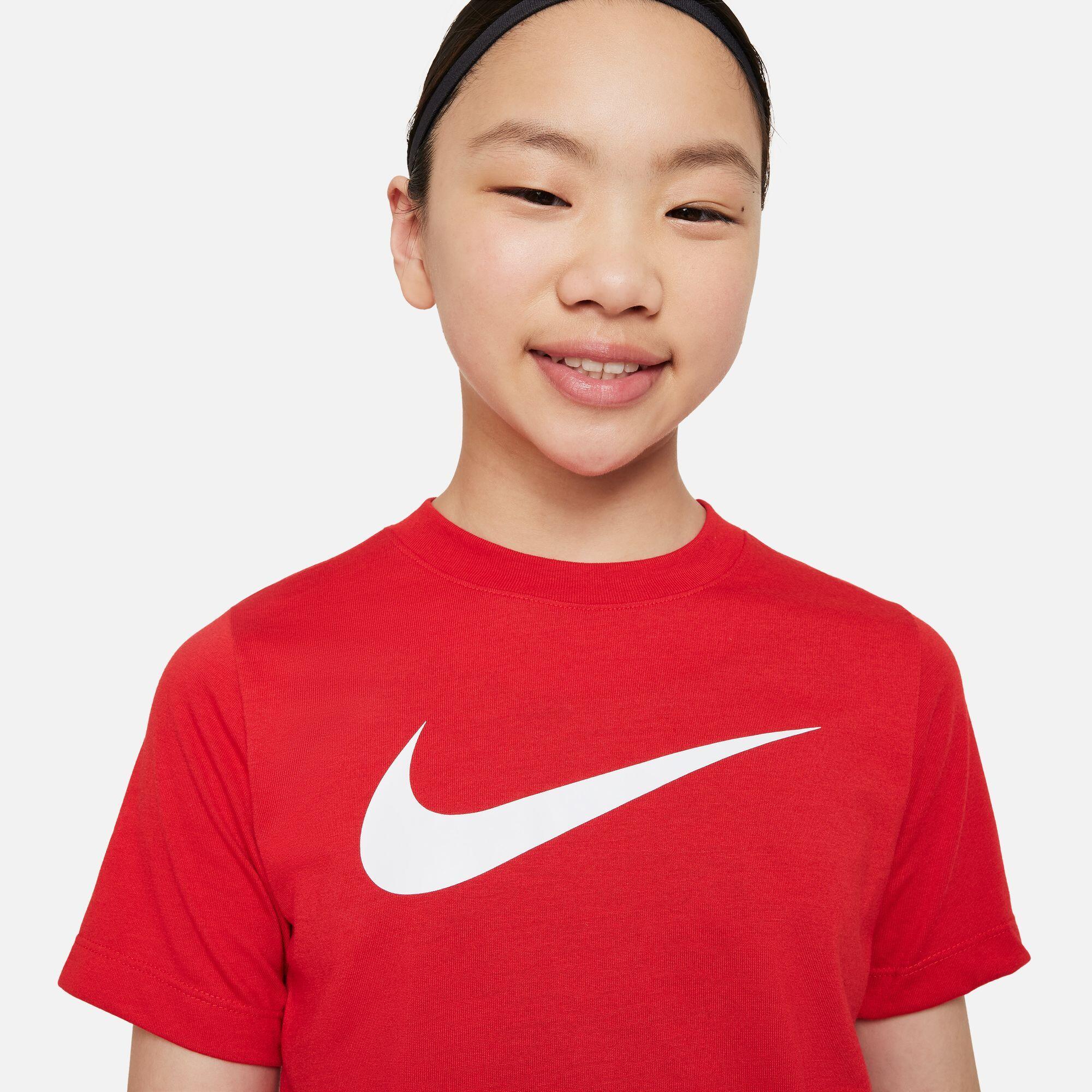 T-shirt junior nike rosso 4/4