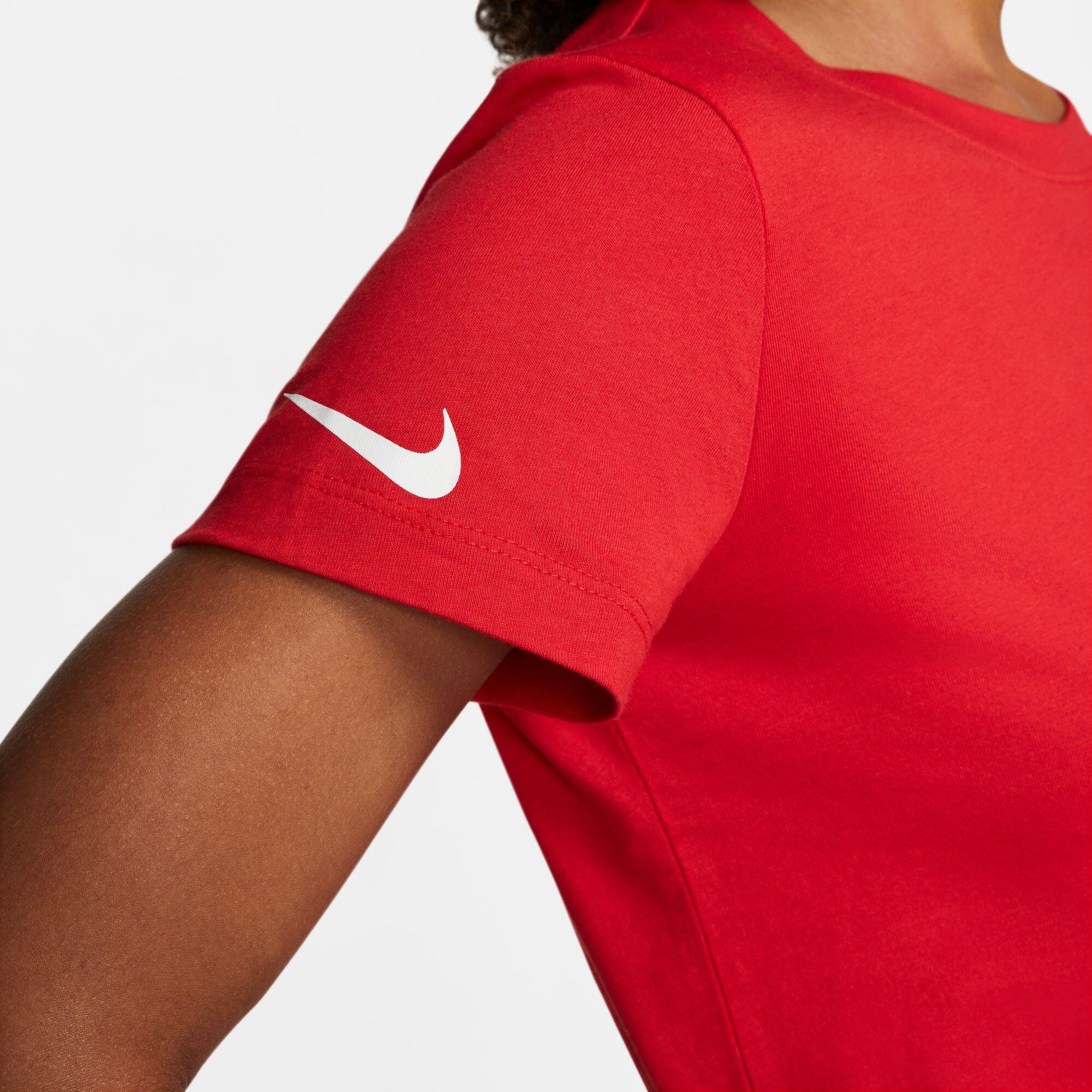 T-shirt donna nike rosso 2/7