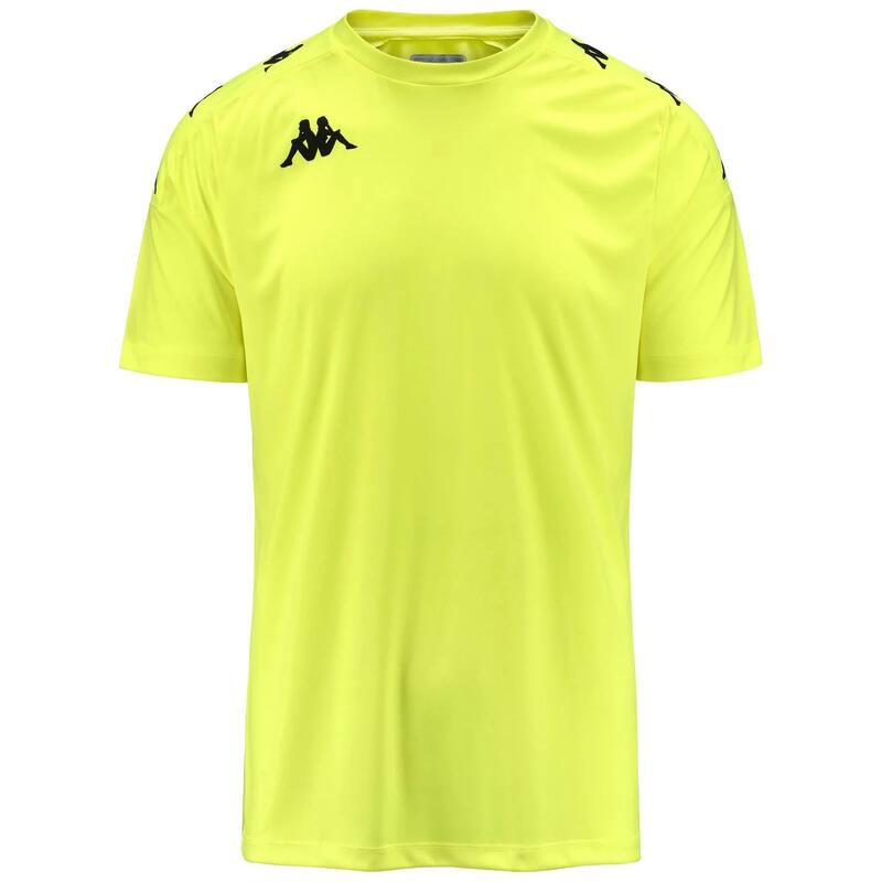 T-shirt tecnica uomo kappa giallo fluo
